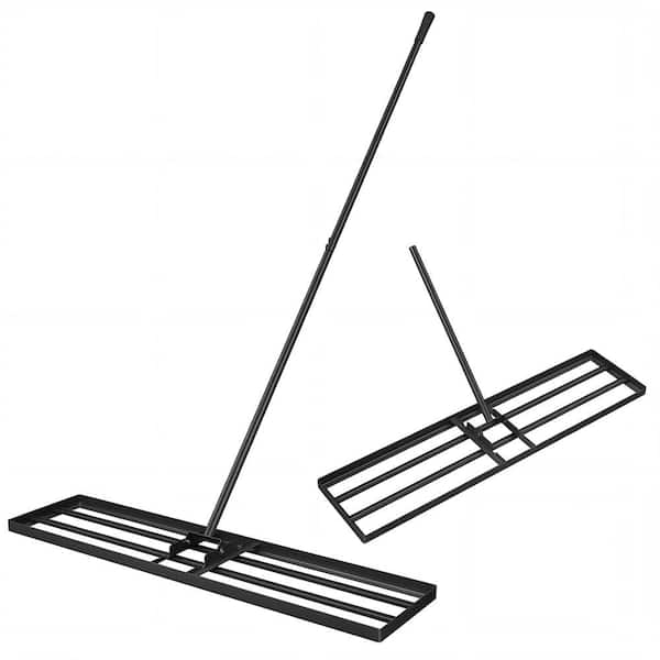 69 in. Lawn Leveling Rake 42 in. x 10 in. Lawn Tool for Garden Backyard/Lawn Black