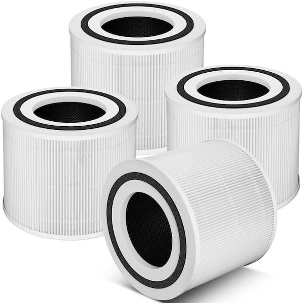 4-Pack 240 Air Purifier Replacement Filter 3-in-1 True HEPA 14-Watt Activated Carbon 240 Air Cleaner Purifier Compatible