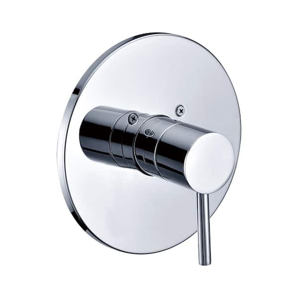 ALFI BRAND Single-Handle Shower Mixer with Sleek Modern Design in Polished Chrome