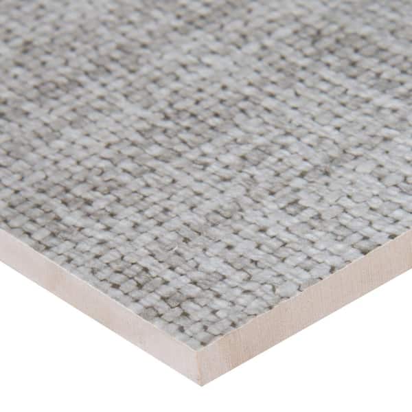 MSI Tektile Crosshatch Gray 12 in. x 24 in. Matte Porcelain Floor