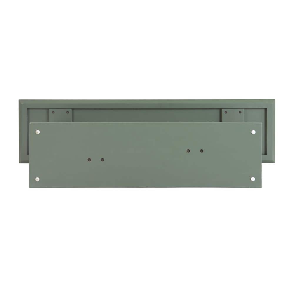 Spanish Moss Acacia Wood 57" Console Table with Wire-Brush Finish