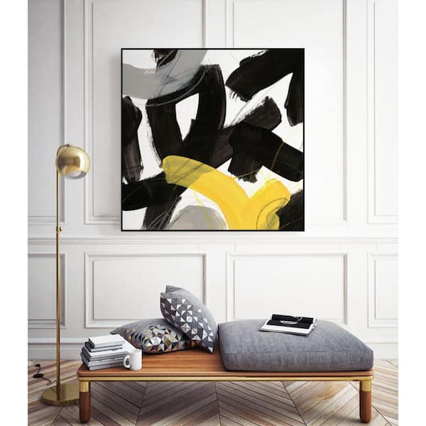 Unbranded 20 in. x 20 in. "Chromatic Impulse V" by June Erica Vess Framed Wall Art