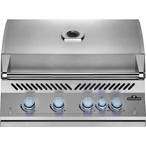 Built-In 700 Series 32 in. 5-Burner Natural Gas Grill with Infrared Rear Burner in Stainless Steel