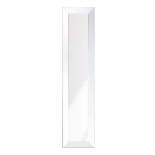 BrandtWorks 16 in. W x 71 in. H Ultra-Gloss Soft-White Floor Mirror