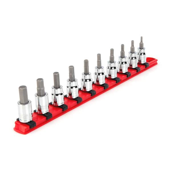 TEKTON 3/8 in. Drive Hex Bit Socket Set (10-Piece) SHB91102 - The Home ...