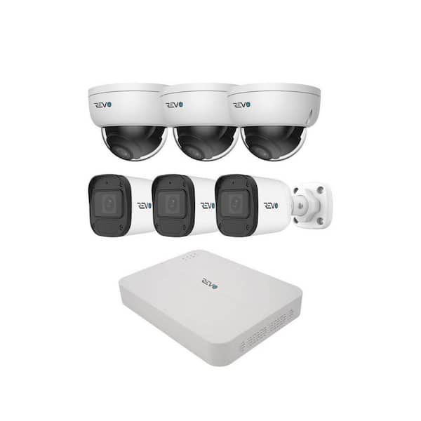ULTRA BLUE SERIES 4K 8 Channel Wired PoE NVR Smart Security Camera System with 2TB HDD & 6x 5 Megapixel Cameras