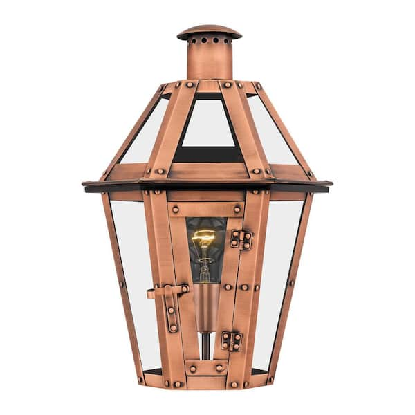 Bird of Paradise Lantern Rustic Outdoor Light Antique Copper Vintage Modern  Gas or Electric Individually Handcrafted for Excellence 