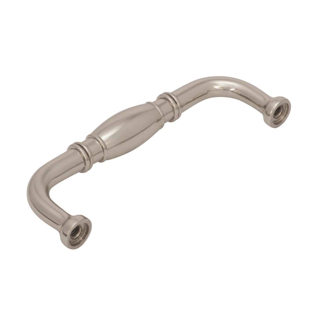 Polished Nickel Traditional Cabinet Pull with Mounting Hardware