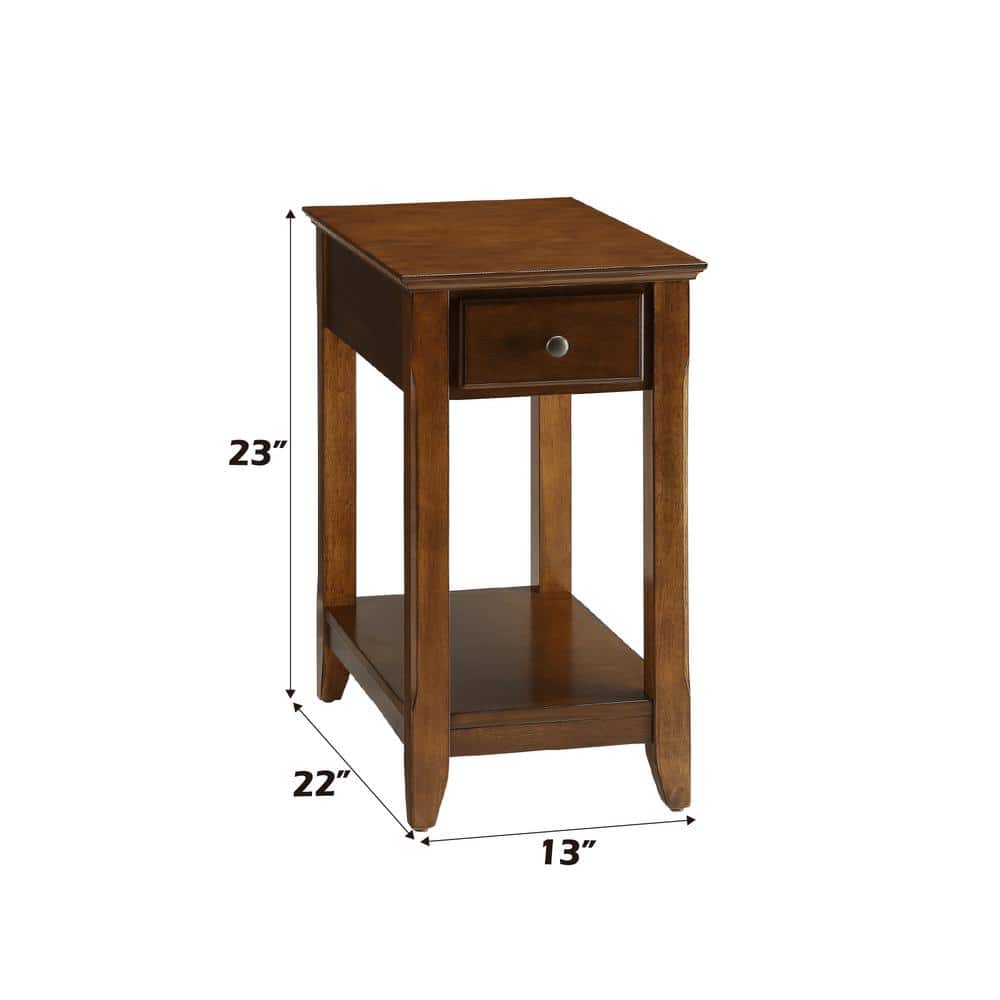 Bertie Walnut Storage Side Table - thumbnail 7