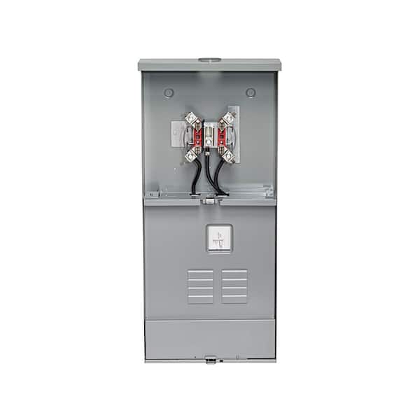 150 Amp 8-Space, 8 Circuit Outdoor Meter Main Combo Load Center, Ringless with Horn Bypass LS815-BHD