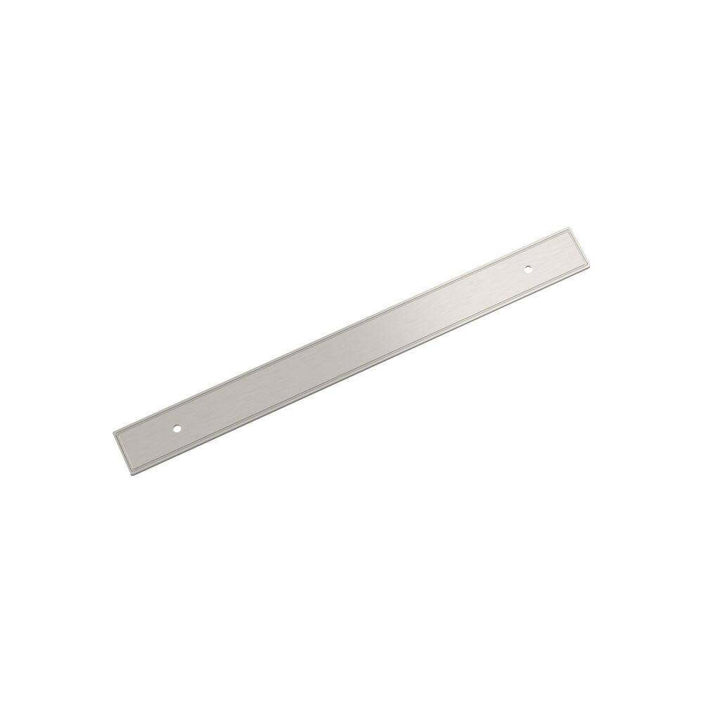 Thoreau 8-13/16 in. Center-to-Center Rectangle Satin Nickel Pull Cabinet Backplate price history on PriceWatchPro