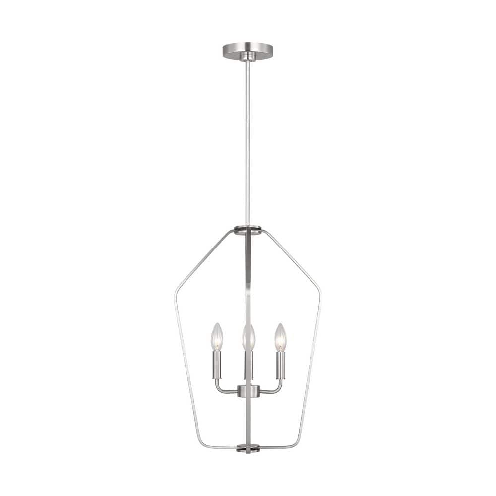 Kennan 4-Light Brushed Nickel Transitional Dimmable Lantern Chandelier price history on PriceWatchPro