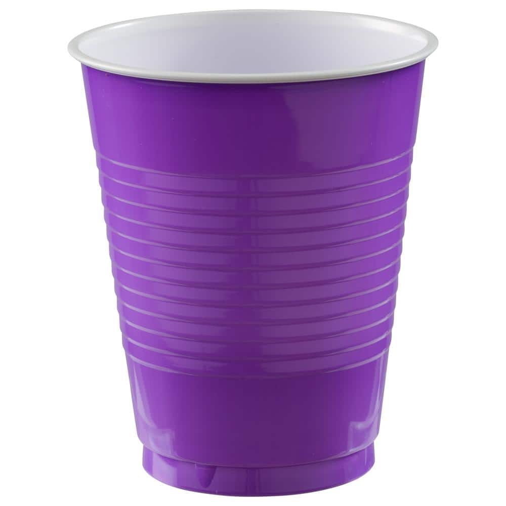 UPC 192937246795 product image for Amscan 18 oz. New Purple Plastic Cups (150-Piece) | upcitemdb.com