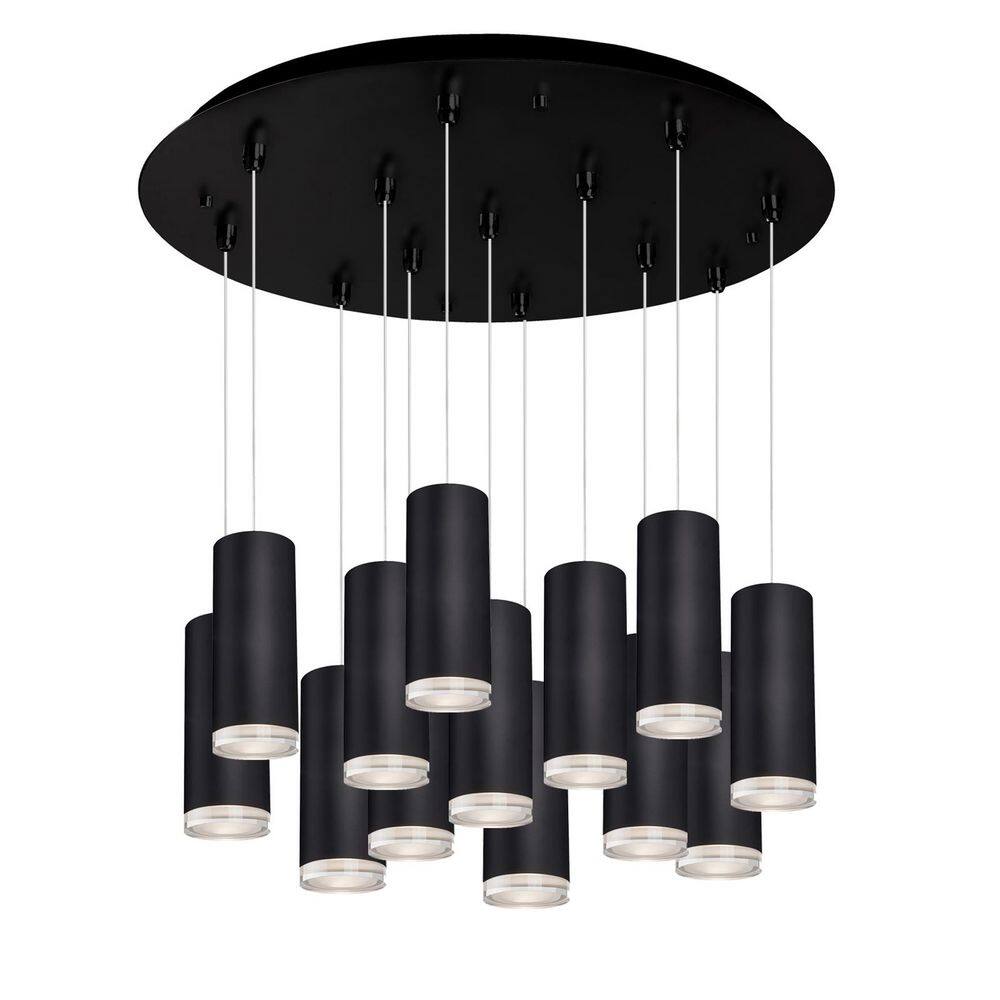 Cameo 24-in Black 13-Light Multi Pendant price history on PriceWatchPro