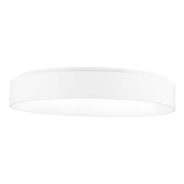 CWI Lighting Arenal 36-Watt White Integrated LED Ceiling Flushmount ...