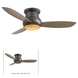 Concept II Wet 52 in. Integrated LED Indoor/Outdoor Oil Rubbed Bronze Ceiling Fan with Light with Wall Control