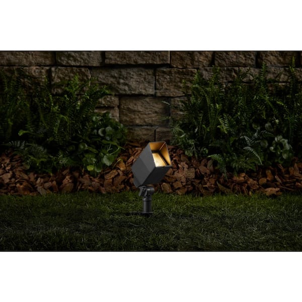 Havenridge 400 Lumen Low Voltage Black Hardwired LED Weather Resistant Outdoor Spotlight