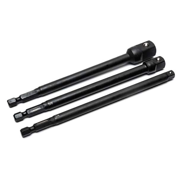 Husky - 1/4 in. Drive Impact Driver Socket Adapter Set (6-Piece)