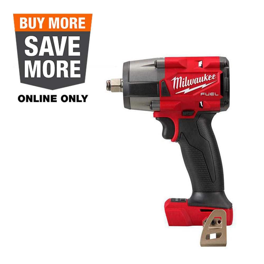 Milwaukee M18 FUEL Gen-2 18V Lithium-Ion Brushless Cordless Mid Torque 1/2 in. Impact Wrench w/Friction Ring (Tool-Only) 2962-20