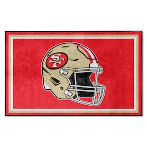 San Francisco 49ers Red 4 ft. x 6 ft. Plush Area Rug