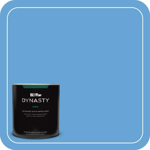 BEHR DYNASTY 1 qt. #560B-5 Ocean Tropic Semi-Gloss Enamel Interior Stain-Blocking Paint and Primer