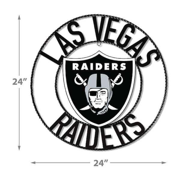 IMPERIAL Las Vegas Raiders Team Logo 24 in. Wrought Iron