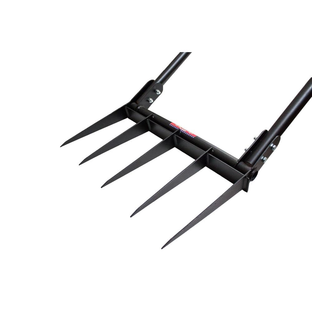 Heavy-Duty Red and Black Fiberglass Handle Cultivator
