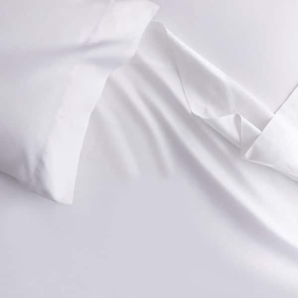 LUXURY HOTEL King Pillowcase White 100%Cotton 400 Tc Set Of 2 Pillow Cases