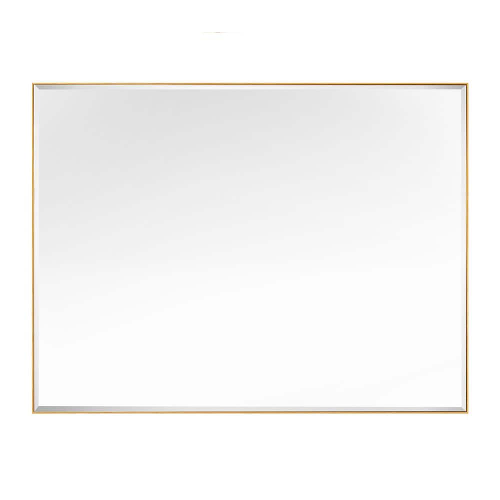 GETLEDEL 40 in. W x 30 in. H Rectangular Aluminum Framed Beveled Edge