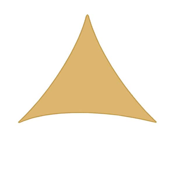 MOEPISY 16 ft. x 16 ft. Triangular Sun Shades Patio, Heavy Duty Shade Sail UV Protection, Tear and Rust Resistant Wind Sail Sand