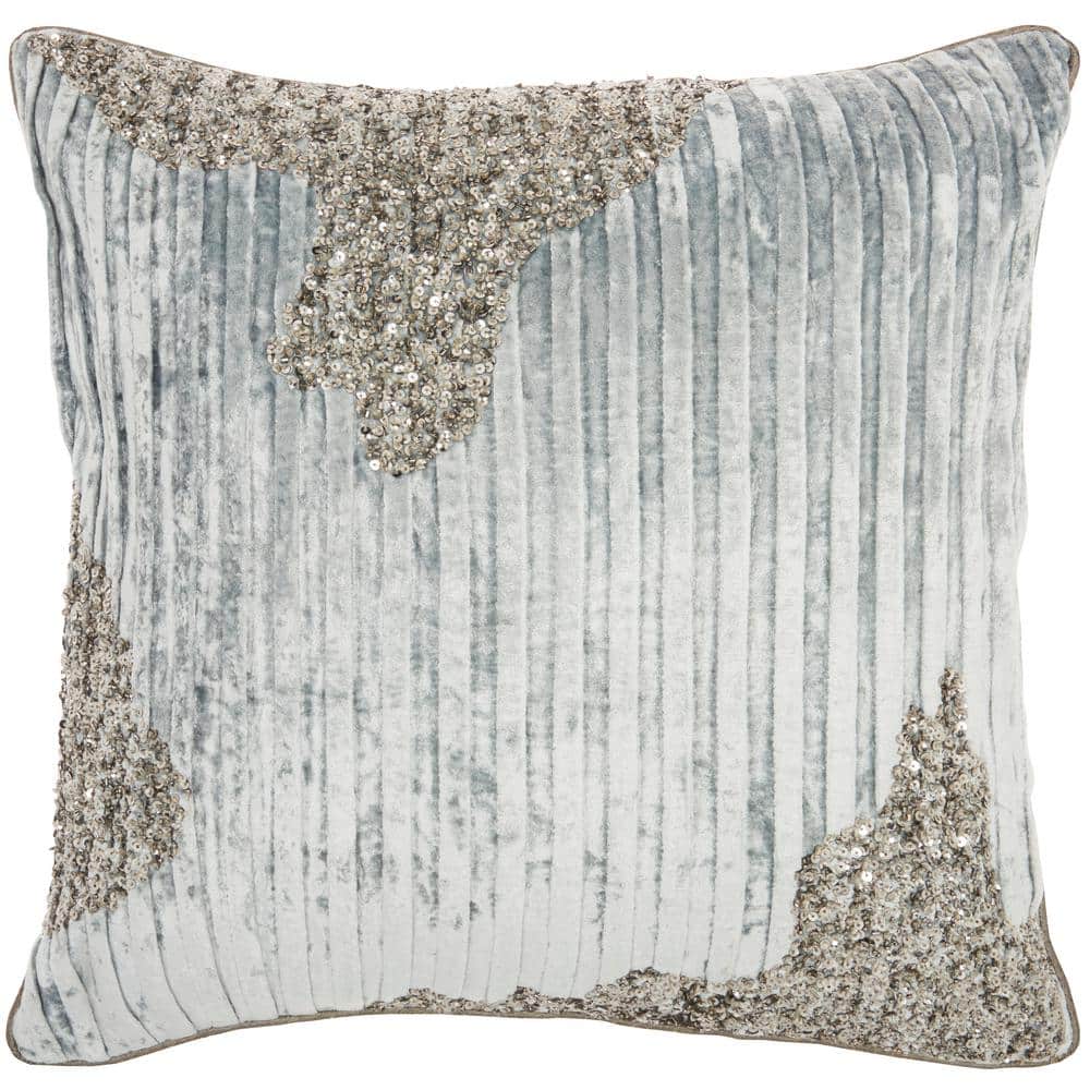 Mina Victory Sofia Beige 18 in. x 18 in. Throw Pillow 074357 - The Home  Depot