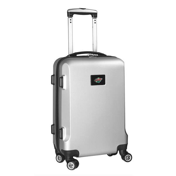 Denco NHL Minnesota Wild 21 in. Silver Carry-On Hardcase Spinner Suitcase