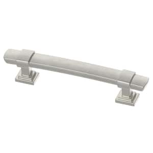 Wrapped Square 3-3/4 in. (96mm) Center-to-Center Satin Nickel Drawer Pull