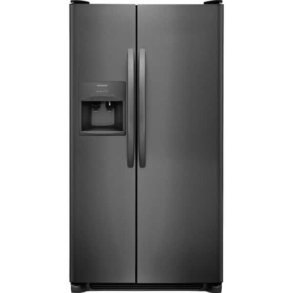 Frigidaire 25.5 cu. ft. Side by Side Refrigerator in Black Stainless Steel