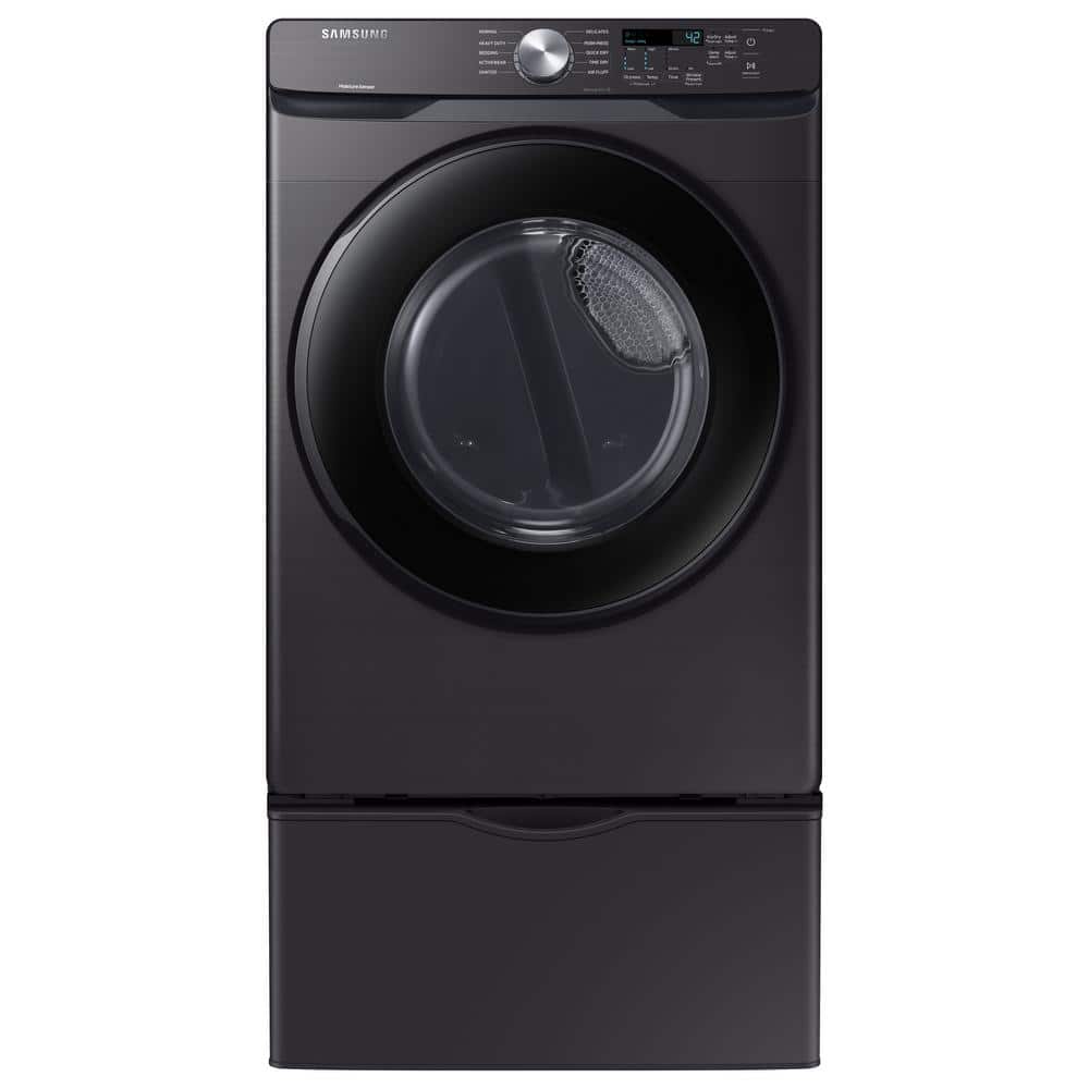 Samsung 7.5 Cu. Ft. Black Stainless Steel Smart Front Load Dryer