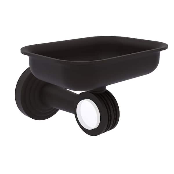 Allied Brass Pacific Beach Wall Mounted Soap Dish Holder with Dotted Accents in Oil Rubbed Bronze