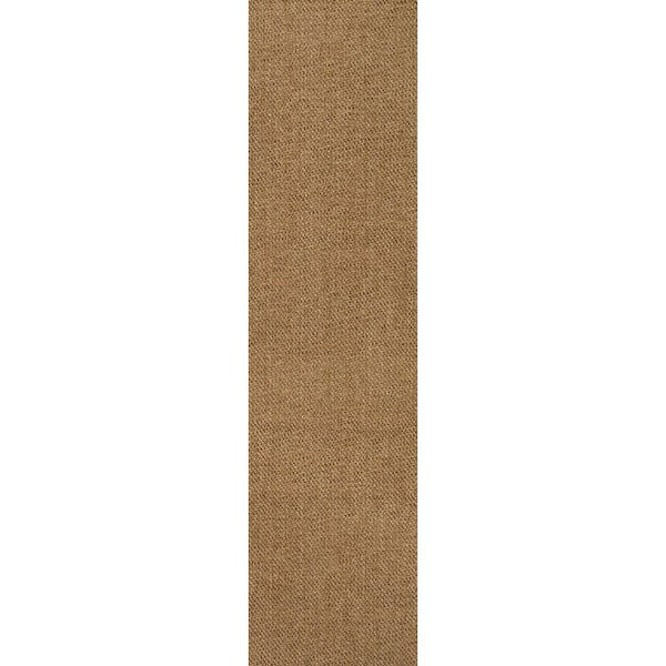 Solana Easy Jute Rustic Solid Color Natural 2 ft. x 8 ft. Indoor/Outdoor Runner Rug