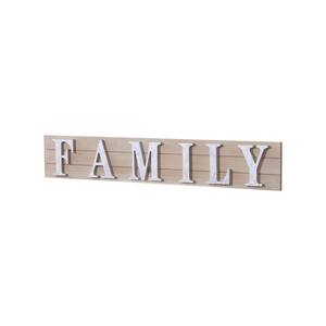 Modern Farmhouse "FAMILY" Wood and Metal Decorative Sign