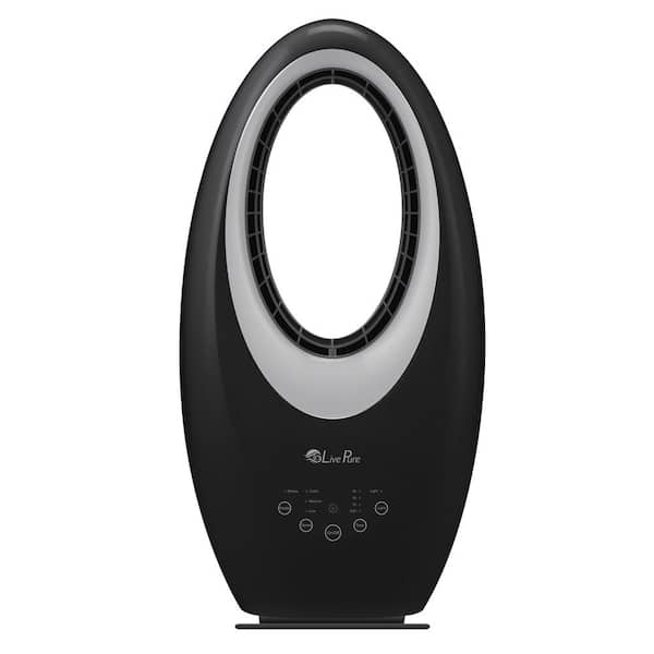 LivePure 22 in. Oscillating Bladeless Vortex Tower Fan with Remote