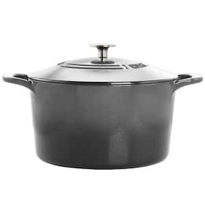 Calphalon Signature 5 qt. Round Stainless Steel Dutch Oven in Brushed  Stainless Steel with Glass Lid 1948243 - The Home Depot