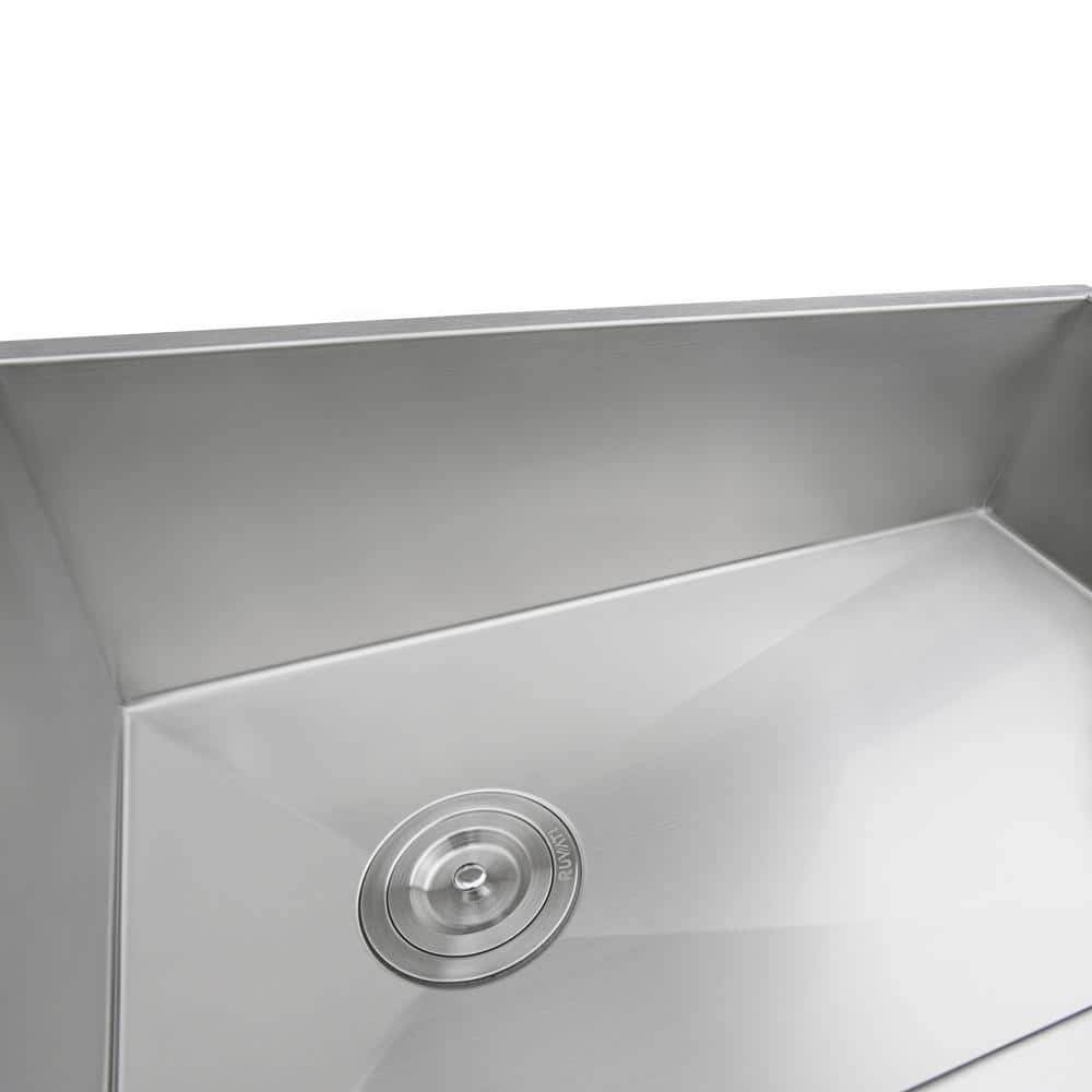 32-Inch Stainless Steel Undermount Kitchen Sink with Slope Bottom