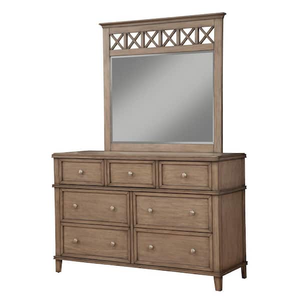 Potter 7 Drawer Dresser French Truffle, What Is A Dresser With Mirror Called