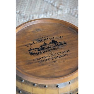 Barrel Dum Accent Table - 20.5 in. x 20.5 in. x 24 in.