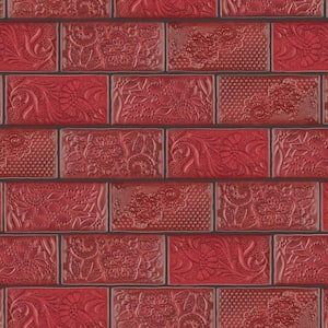 Antic Feelings Red Moon 3 in. x 6 in. Ceramic Subway Wall Tile (4.38 sq. ft. / Case)