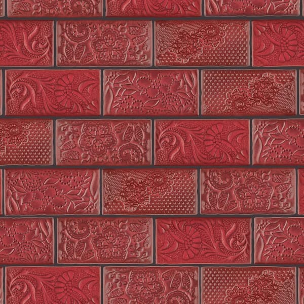 Merola Tile Antic Feelings Red Moon 3 in. x 6 in. Ceramic Wall Tile (4.16 sq. ft./Case)