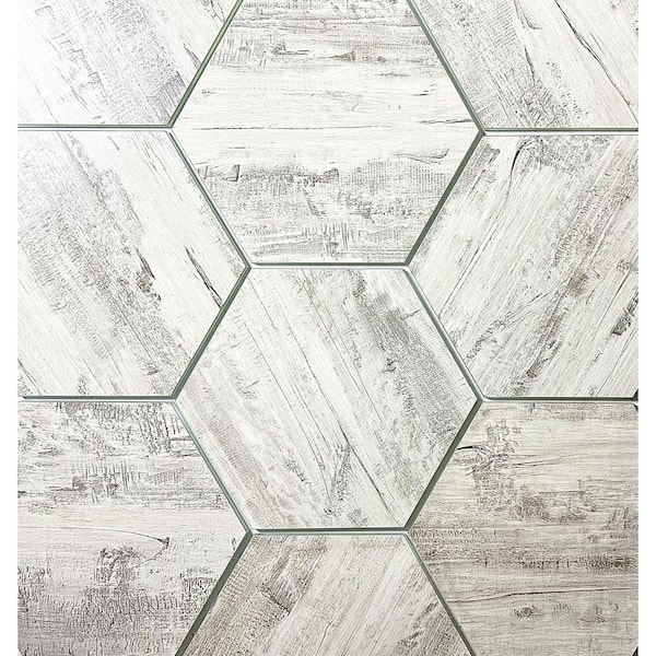 Abolos Nature 72-Pack White 4-in x 8-in Matte Glass Marble Look Wall Tile