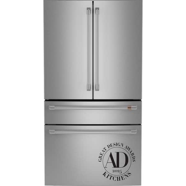 28.7 cu. ft. Smart Four Door French Door Refrigerator in Stainless Steel with Dual-Dispense Autofill Pitcher, Easy Clean