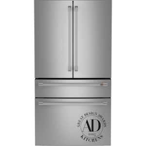 Cafe 28.7 cu. ft. Smart Four Door French Door Refrigerator in