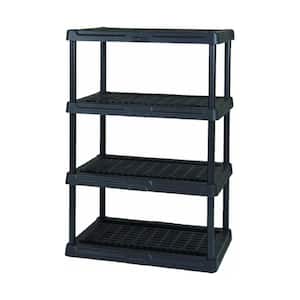 5-Tier Indoor And Outdoor Ventilated Shelf Storage Unit, Black