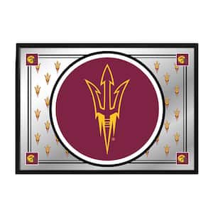 28 in. X 19 in. Arizona State Sun Devils Team Spirit Framed Mirrored Decorative Sign